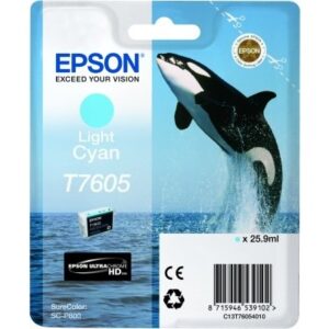 EPSON     Tintenpatrone       light cyan T760540   SureColor P 600         25,9ml