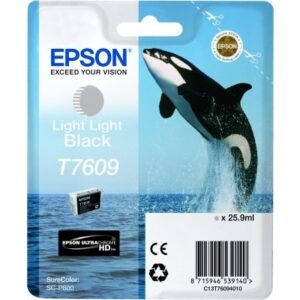 EPSON     Tintenpatrone light lig. schw. T760940   SureColor P 600         25,9ml