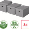 ESSELTE   Aufbewahrungsboxen Home L 628287    510x355x305mm, grau      3 Stk – Bild 2
