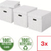 ESSELTE   Aufbewahrungsboxen Home Cube 628288    365x320x315mm, weiss     3 Stk – Bild 2