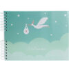 EXACOMPTA Spiralalbum            32x22cm 16334E    blau, Storch         50 Seiten