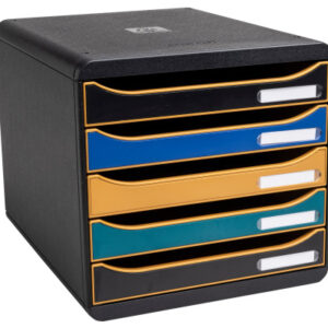 EXACOMPTA Schubladenbox NEO DECO     A4+ 309505D   Big Box, 5 Schubladen