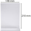 EXACOMPTA Tischaufsteller             A5 85158D    transparent, T-Form       hoch – Bild 3