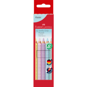 FABER CA. Farbstift Jumbo Grip 110991    Pastell               5er Etui