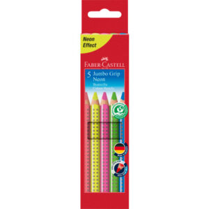 FABER-CA. Farbstifte Jumbo Grip 110994    5-farbig ass.