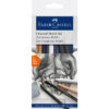FABER-CA. Zeichenset Kohle 114002    Pastell weiss medium,    7 Stk