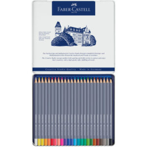 FABER-CA. Goldfaber Aquarellstift 114624    24er Metalletui