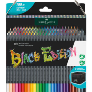 FABER CA. Farbstifte Black Edition 116411    Kartonetui               100er
