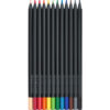 FABER-CA. Farbstifte Black Edition 116412    neon Farben ass. 12 Stück – Bild 2
