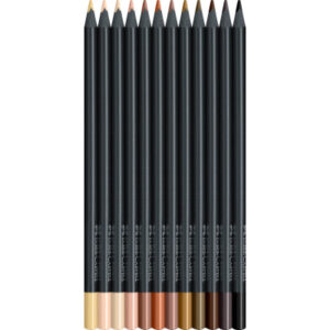 FABER CA. Farbstifte Black Edition 116414    Skin Tones           12er Etui