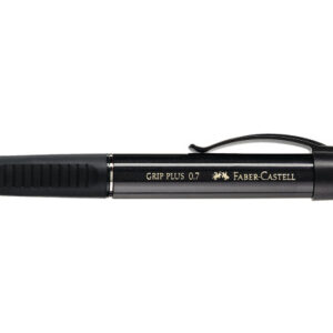 FABER-CA. Druckbleistift GRIP PLUS    HB 130733    schwarz met., Radierer   0.7mm