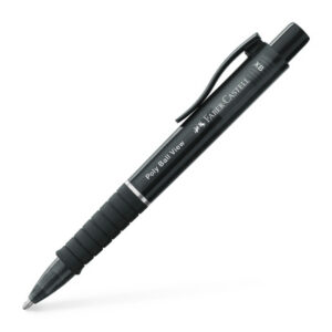 FABER-CA. Kugelschreiber Poly Ball View 145755    Schwarz                     XB