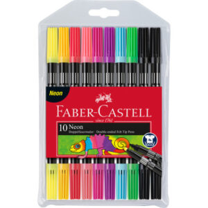 FABER-CA. Doppelfasermaler   0,5mm/1,5mm 151109    neon, assortiert      10 Stück