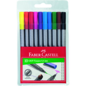 FABER-CA. Grip Finepen             0,4mm 151610    10 Farben, Etui