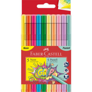FABER-CA. Grip Colours 155312    10 Faren, Neon und Pastell