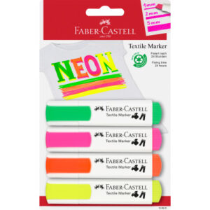 FABER-CA. Textilmarker           1.2-5mm 159591    multicolor             4 Stück