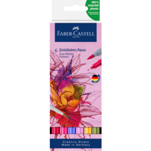 FABER-CA. Goldfaber Dual Marker 164527    Blumen, 6 couleurs