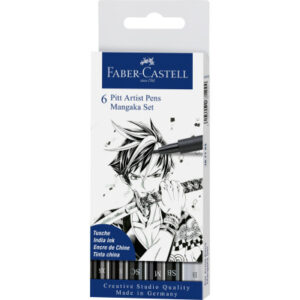 FABER-CA. Pitt Artist Pen Manga Mangaka 167124    schwarz                6 Stück
