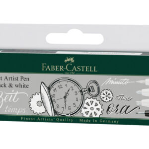 FABER-CA. Pitt Artist Pen 167151    black & white          4 Stück
