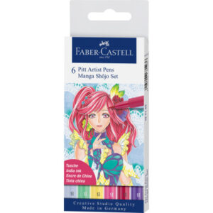 FABER-CA. Pitt Artist Pen Manga Shôjo 167155    diverse Farben         6 Stück