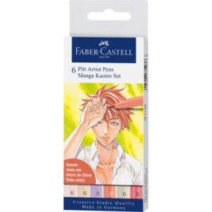 FABER-CA. Pitt Artist Pen Manga Kaoiro 167168    diverse Farben         6 Stück