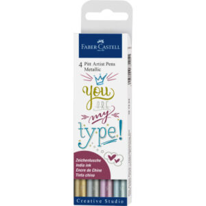 FABER-CA. PITT Art Pen             1,5mm 167304    Metallic               4 Stück