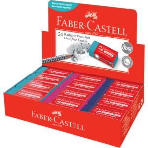 FABER-CA. Radierer Trend Dust-Free 187221    3 Farben assortiert