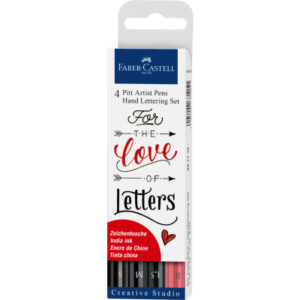 FABER-CA. Pitt Art Pen Handlettering 267115    schwarz                4 Stück