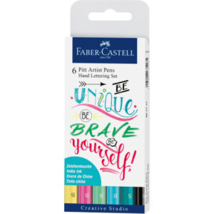 FABER-CA. Pitt Art Pen Handlettering 267116    Pastel                 6 Stück