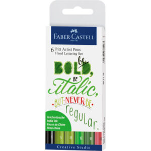 FABER-CA. Pitt Art Pen Handlettering 267117    grün                   6 Stück