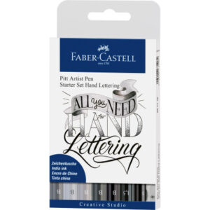 FABER-CA. Pitt Art Pen Handlettering 267118    schwarz               8 Stück