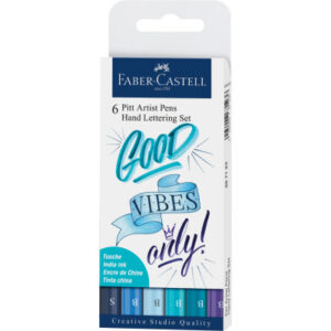 FABER-CA. PITT Art Pen Handlettering 267123    blau                   6 Stück