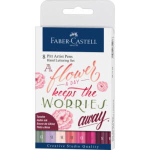 FABER-CA. Pitt Artist Pen Handlettering 267124    pink                   8 Stück