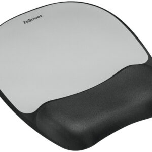 FELLOWES  Mausmatte Memory Foam 9175801   silber, mit Handgelenkauflage