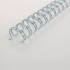 GBC       Drahtbinderücken 12mm       A4 RG810870  weiss, 34 Ringe      100 Stück – Bild 2
