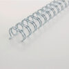 GBC       Drahtbinderücken 14mm       A4 RG810997  silber, 34 Ringe     100 Stück – Bild 3