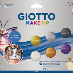 GIOTTO    Schminkfarben Make-Up F476500   Metallic Colours 5ml   6 Stück