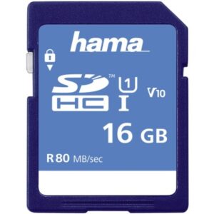 HAMA      SDHC 16GB 124134    Class 10 UHS-I 80MB/S