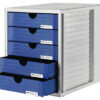 HAN       Systemboxen           5 Fächer 1450-14   lichtgrau/blau – Bild 2