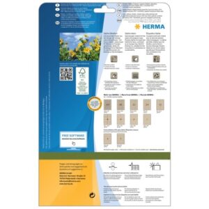 HERMA     Etiketten      192,0 x 38,0 mm 10759     aus Silphie-Papier   140 Stück