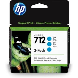 HP        Tintenpatrone 712         cyan 3ED77A    DesignJet T230/250/630  3x29ml