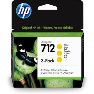 HP        Tintenpatrone 712       yellow 3ED79A    DesignJet T230/250/630  3x29ml