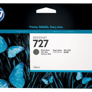 HP        Tintenpatrone 727  matte black B3P22A    DesignJet T920/T1500     130ml
