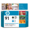 HP        Druckkopf 91 schwarz matt/cyan C9460A    DesignJet Z6100