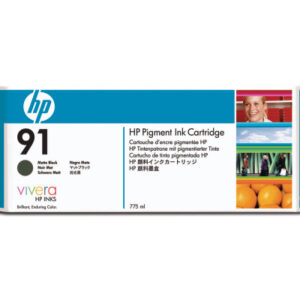 HP        Tintenpatrone 91  schwarz matt C9464A    DesignJet Z6100          775ml