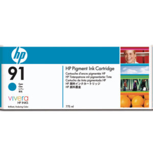 HP        Tintenpatrone 91          cyan C9467A    DesignJet Z6100          775ml