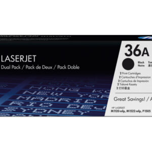 HP        Toner-Modul 36A        schwarz CB436AD   LaserJet P1505         2 Stück