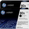 HP        Toner-Modul 80X        schwarz CF280XD   LaserJet Pro 400       2 Stück