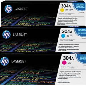 HP        Toner Tri-Pack 304A        CMY CF372AM   Color LaserJet CP2025  2800 S.