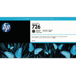 HP        Tintenpatrone 726 schwarz matt CH575A    DesignJet T1200          300ml